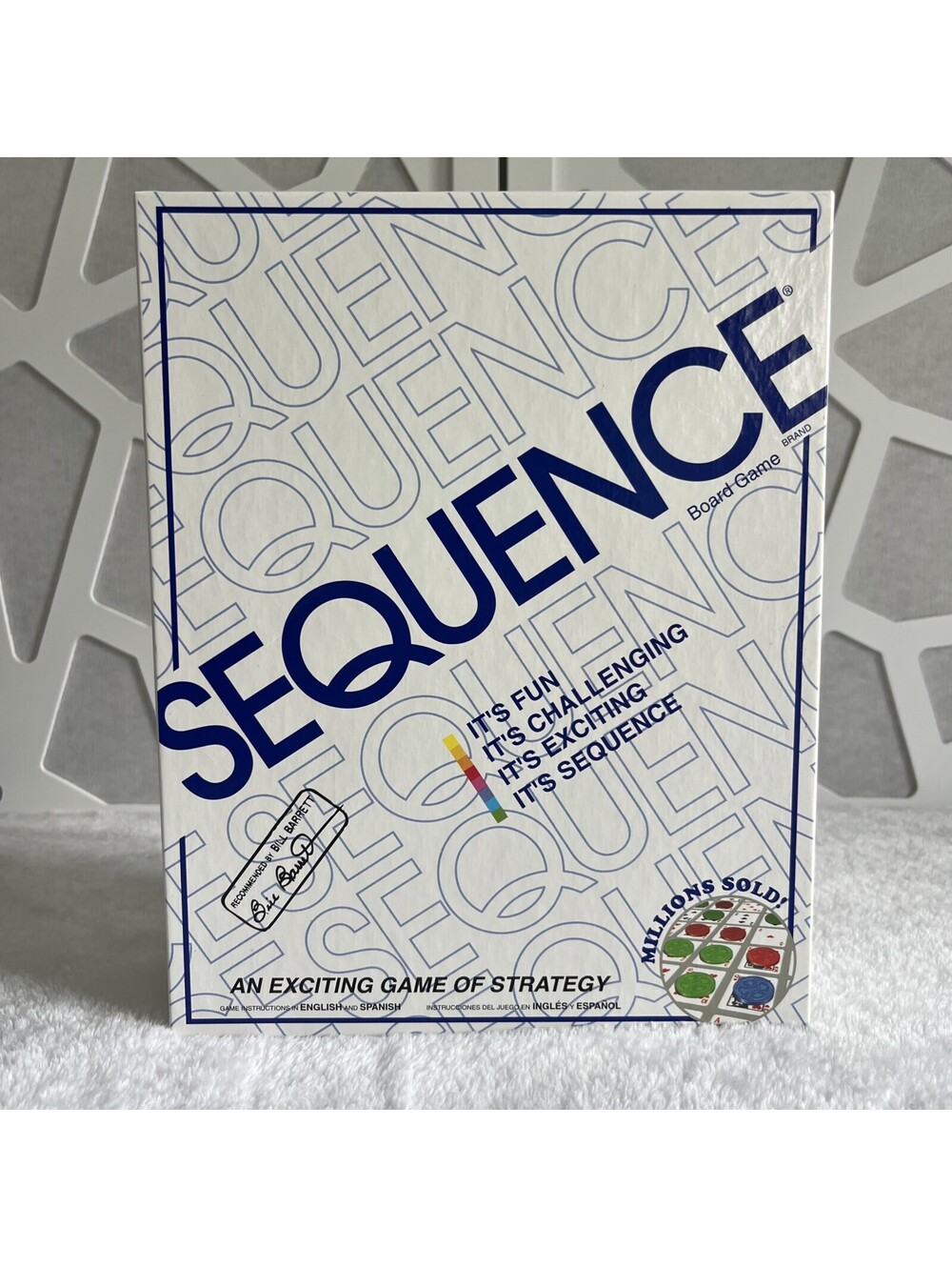 CLASSIC FAMILY STRATEGY! Sequence Board Game NIB Bill Barrett Approved Complete
